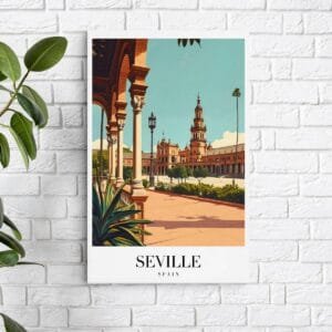 Sevilla Plaza de España Alumínium Kép