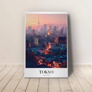 Tokyo Skyline Alumínium Kép