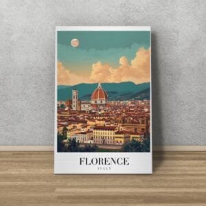Firenze Látképe Alumínium Kép