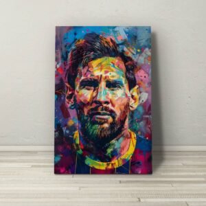 Messi Művészi Pop Art Alumínium Kép