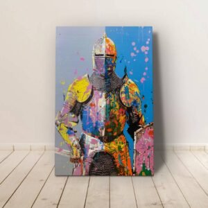 Színes Lovag Pop Art Alumínium Kép