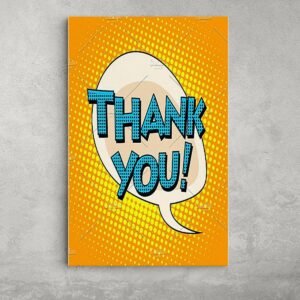 Thank You Pop Art Alumínium Kép