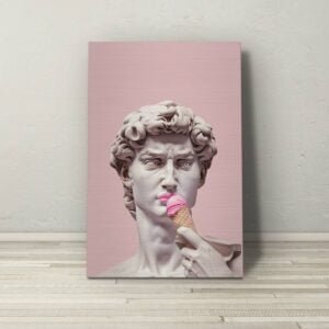 Michelangelo Dávid Fagylalt Pop Art Alumínium Kép